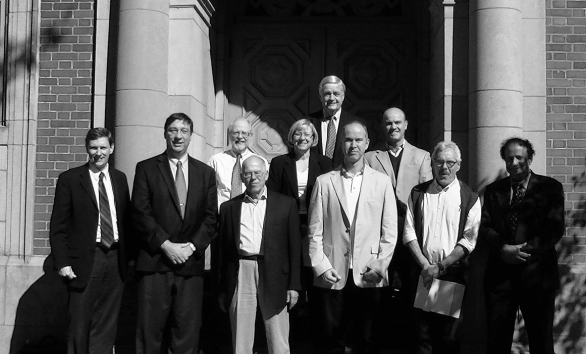 Dan Schrage with members of the Vertical Lift Center