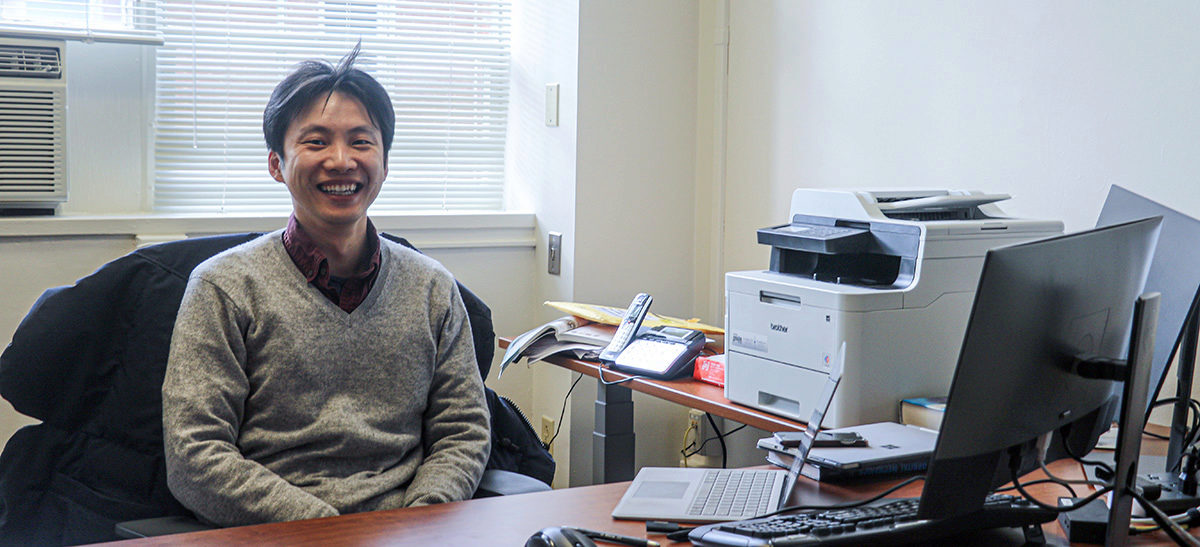 Prof. Koki Ho in his office