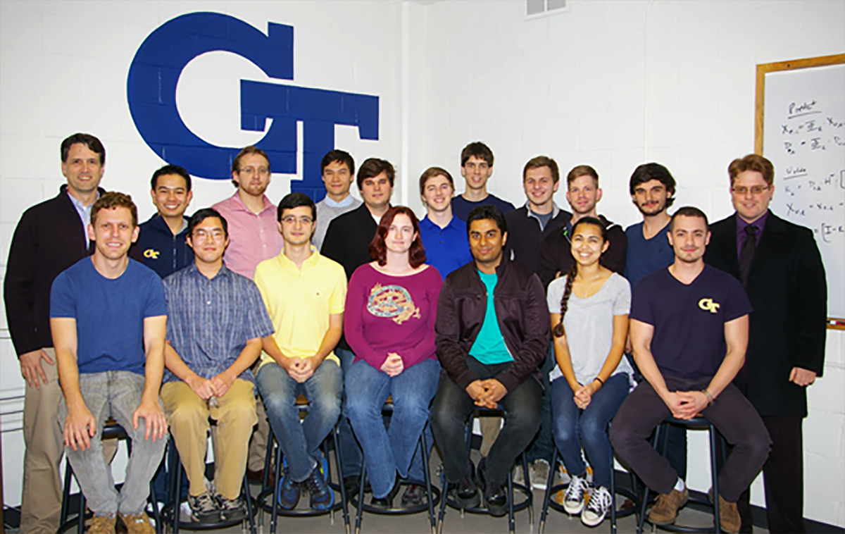 Gunter and the students in his research grou[
