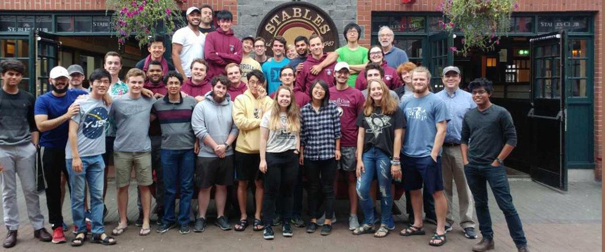 study abroad group photo taken at Limerick, Ireland 2018