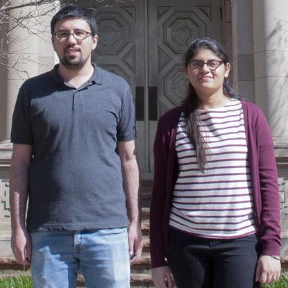 Aarohi Shah (right) and Feyyaz Guner