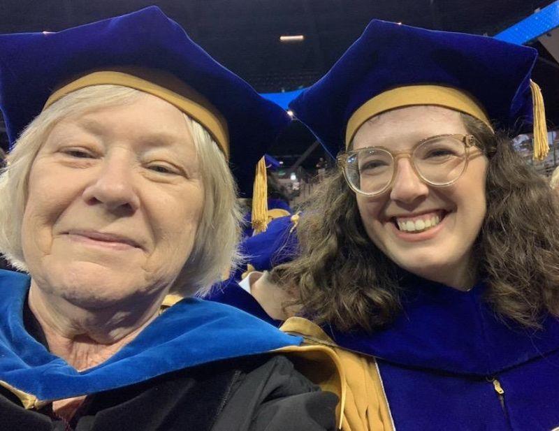 Prof. Marilyn Smith and aerospace engineering graduate Carlota Bonnet